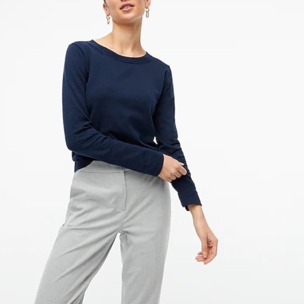 NWT J. Crew Cotton-Wool Blend Teddie (Deep Purple)